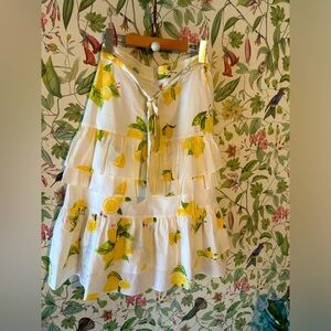 Rachel Parcell Lemon Print Skirt